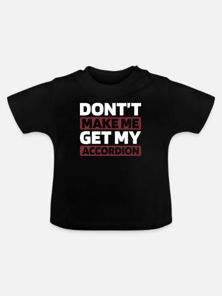 Akkordeon - Baby Bio-T-Shirt mit Rundhals - Schwarz