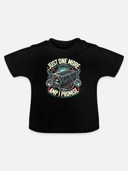 Nur noch eine Ampel, versprochen - Baby Bio-T-Shirt mit Rundhals - Schwarz