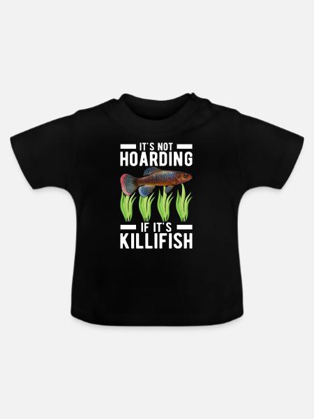 Killifisch Aquarium Fischliebhaber - Baby Bio-T-Shirt mit Rundhals - Schwarz