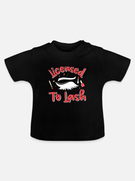 Lash Tech - Baby Bio-T-Shirt mit Rundhals - Schwarz