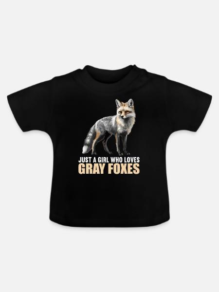 Graufüchse Graufuchs - Baby Bio-T-Shirt mit Rundhals - Schwarz
