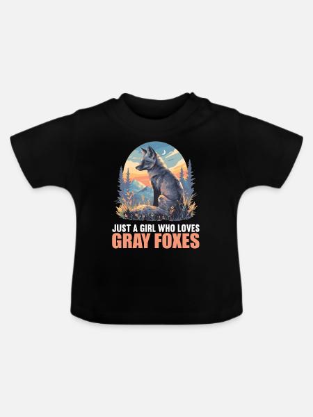 Graufüchse Graufuchs - Baby Bio-T-Shirt mit Rundhals - Schwarz