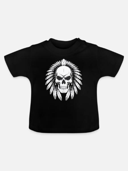 GRIM STIL - Baby Bio-T-Shirt mit Rundhals - Schwarz