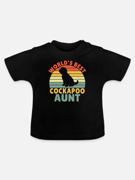 Cockapoo Gifts - Baby Bio-T-Shirt mit Rundhals - Schwarz