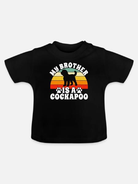 Cockapoo Gifts - Baby Bio-T-Shirt mit Rundhals - Schwarz