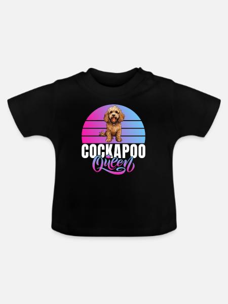 Cockapoo Gifts - Baby Bio-T-Shirt mit Rundhals - Schwarz