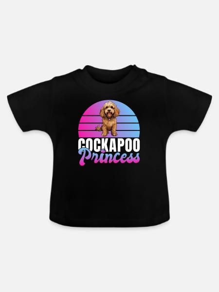 Cockapoo Gifts - Baby Bio-T-Shirt mit Rundhals - Schwarz