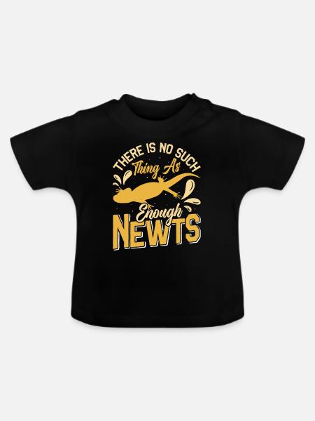 Molch - Baby Bio-T-Shirt mit Rundhals - Schwarz