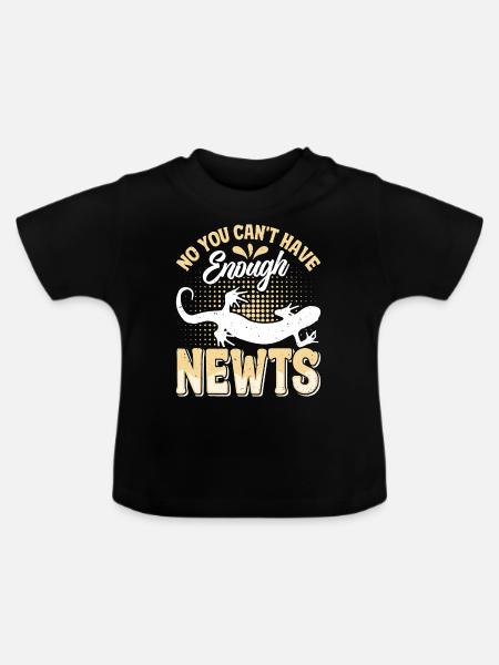 Molch - Baby Bio-T-Shirt mit Rundhals - Schwarz