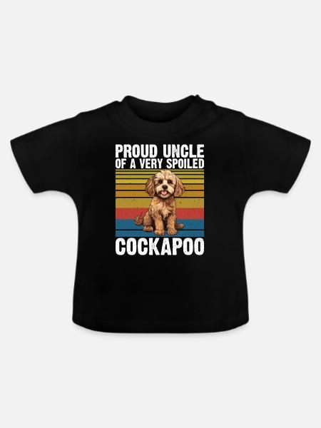 Cockapoo Gifts - Baby Bio-T-Shirt mit Rundhals - Schwarz