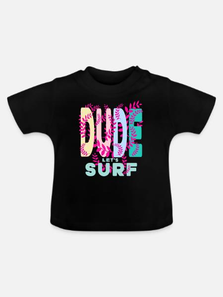 Dude - Baby Bio-T-Shirt mit Rundhals - Schwarz