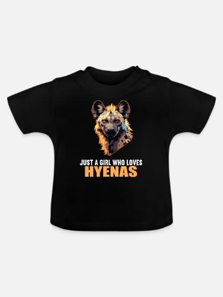 Hyänen Hyäne - Baby Bio-T-Shirt mit Rundhals - Schwarz