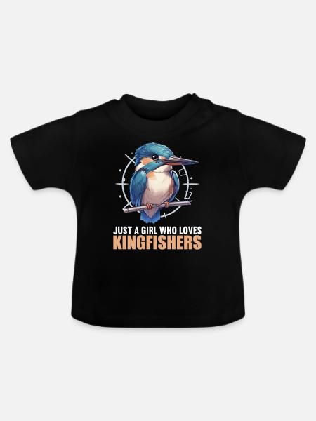 Eisvögel Eisvogel - Baby Bio-T-Shirt mit Rundhals - Schwarz
