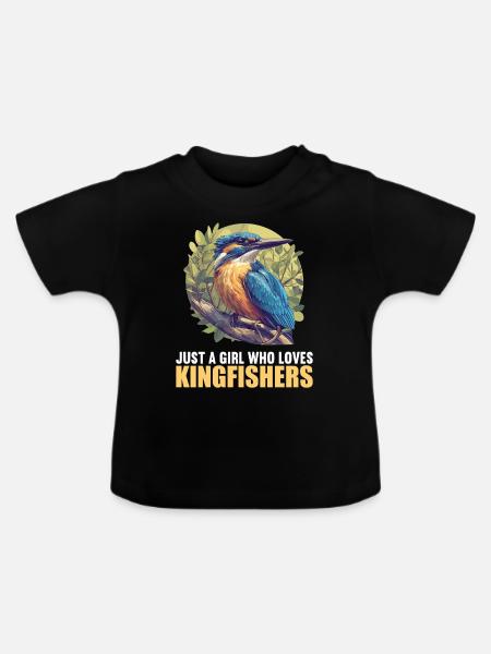 Eisvögel Eisvogel - Baby Bio-T-Shirt mit Rundhals - Schwarz