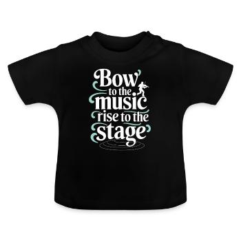 Violinisten Streichinstrumentenmusiker Klassik - Baby Bio-T-Shirt mit Rundhals - Schwarz - Vorne