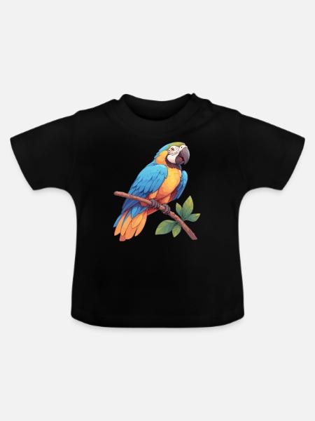 Aras Ara - Baby Bio-T-Shirt mit Rundhals - Schwarz
