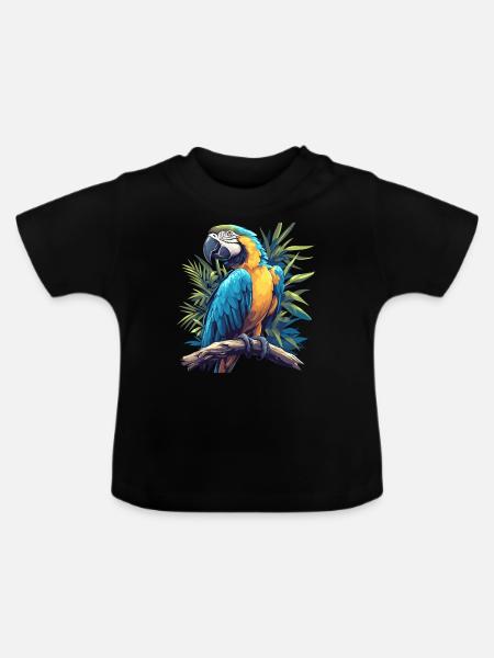 Aras Ara - Baby Bio-T-Shirt mit Rundhals - Schwarz