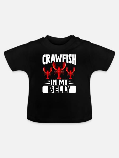 Crawfish Gifts - Baby Bio-T-Shirt mit Rundhals - Schwarz