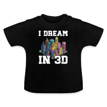Architect Architecture Gift Architecture Student - Baby Organic T-Shirt with Round Neck - black - Front