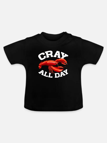 Crawfish Gifts - Baby Bio-T-Shirt mit Rundhals - Schwarz