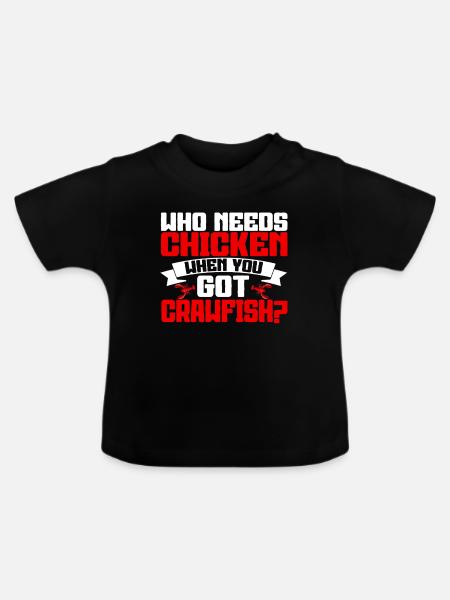 Crawfish Gifts - Baby Bio-T-Shirt mit Rundhals - Schwarz