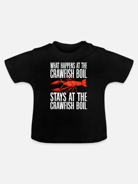 Crawfish Gifts - Baby Bio-T-Shirt mit Rundhals - Schwarz