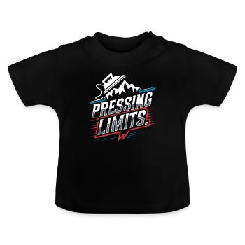 Repassage extrême Compétitif Drôle - T-shirt bio col rond Bébé - noir - Devant