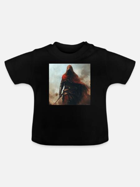 Indisch - Baby Bio-T-Shirt mit Rundhals - Schwarz