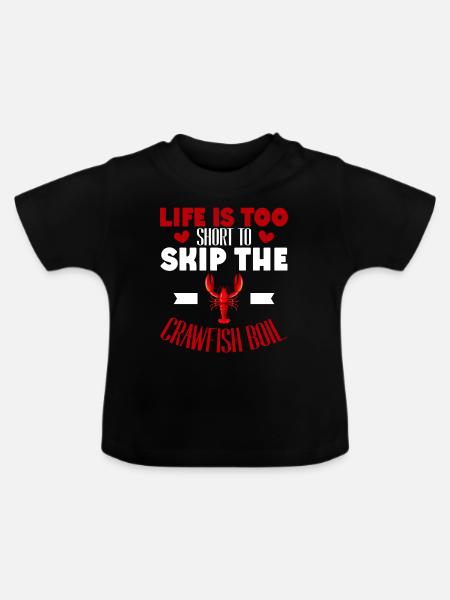 Crawfish Gifts - Baby Bio-T-Shirt mit Rundhals - Schwarz