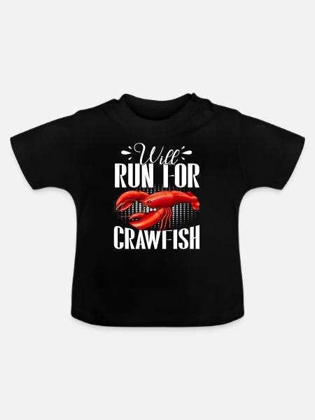 Crawfish Gifts - Baby Bio-T-Shirt mit Rundhals - Schwarz