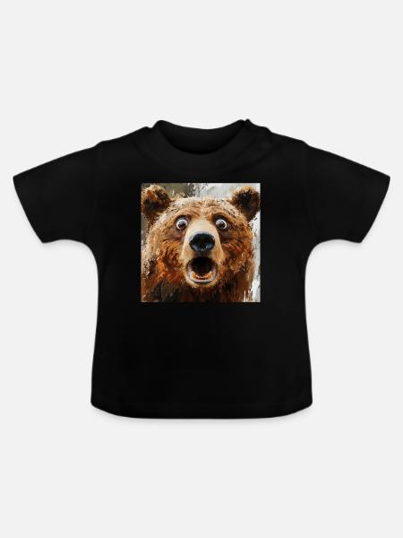 Tragen - Baby Bio-T-Shirt mit Rundhals - Schwarz