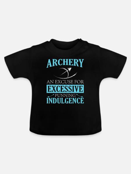 Bogenschießen Bogenschütze - Baby Bio-T-Shirt mit Rundhals - Schwarz