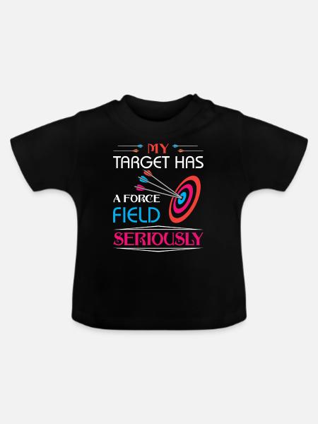 Bogenschießen Bogenschütze - Baby Bio-T-Shirt mit Rundhals - Schwarz