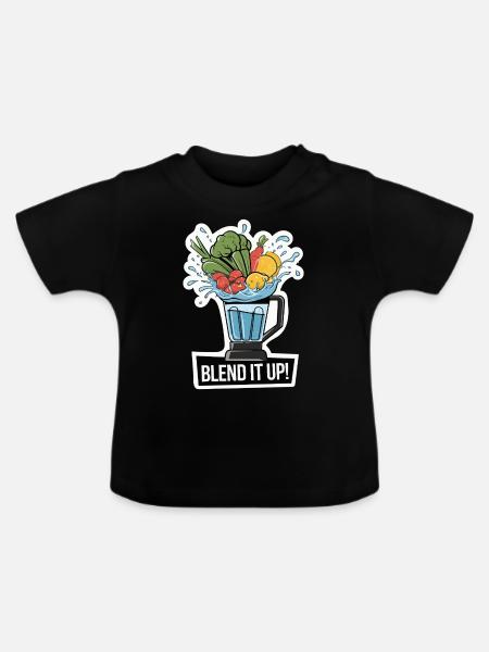 MISCHEN SIE ES - Baby Bio-T-Shirt mit Rundhals - Schwarz