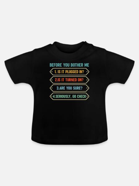 Programmierer Computercodierungssoftwareentwickler - Baby Bio-T-Shirt mit Rundhals - Schwarz