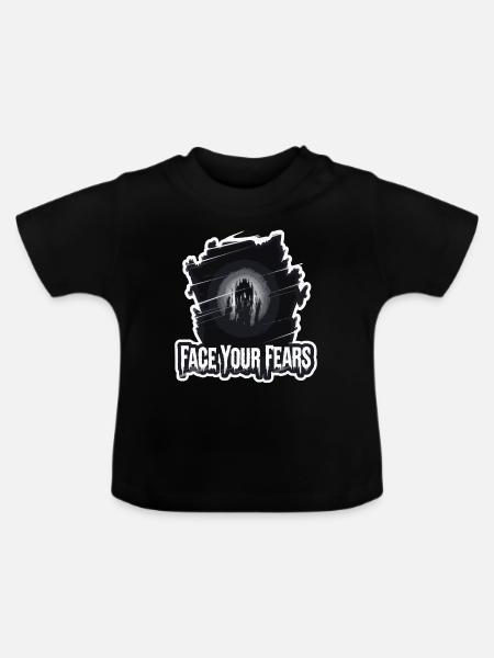 DEINE SCHLIMMSTEN ÄNGSTE - Baby Bio-T-Shirt mit Rundhals - Schwarz