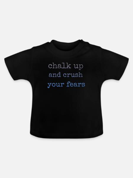Bouldern Chalk Up Boulderer - Baby Bio-T-Shirt mit Rundhals - Schwarz