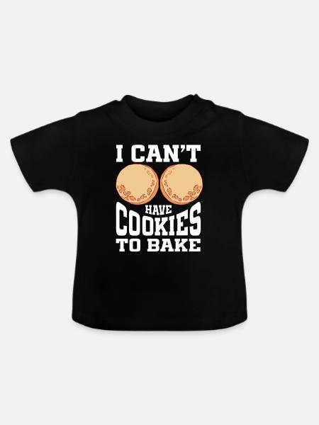 Baking Bakery Baker - Baby Bio-T-Shirt mit Rundhals - Schwarz