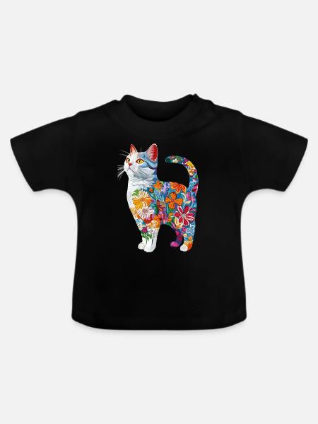 Britisch Kurzhaar - Baby Bio-T-Shirt mit Rundhals - Schwarz