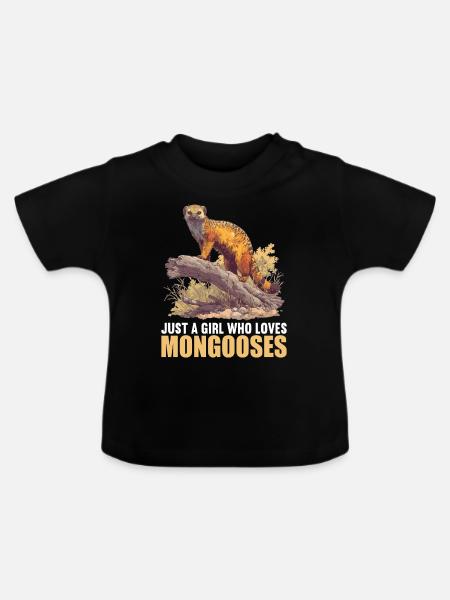 Mungos Mungo - Baby Bio-T-Shirt mit Rundhals - Schwarz