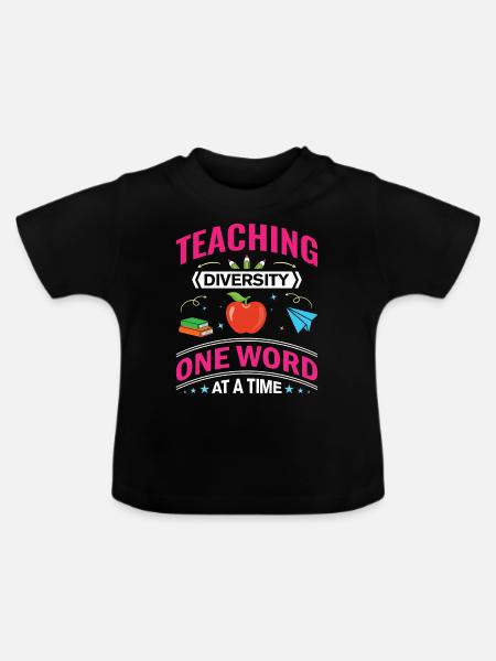 ESL-Lehrer ESL Unterricht - Baby Bio-T-Shirt mit Rundhals - Schwarz