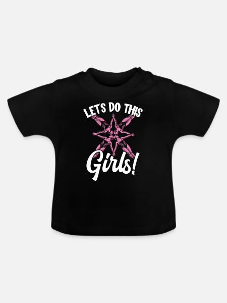 Synchronschwimmen Synchro Schwimmer - Baby Bio-T-Shirt mit Rundhals - Schwarz