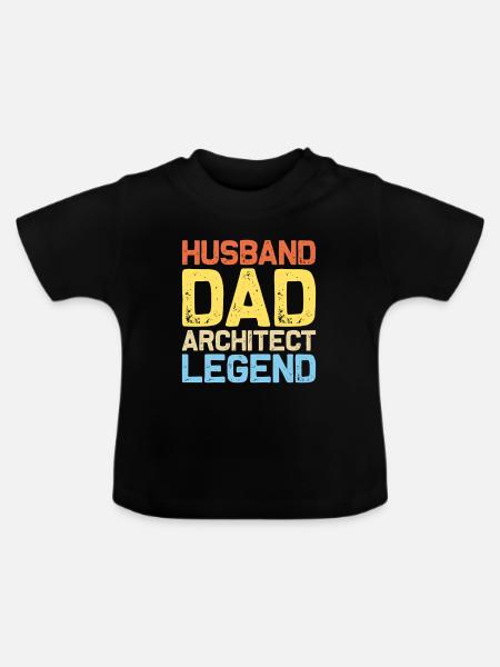 Architekt - Baby Bio-T-Shirt mit Rundhals - Schwarz