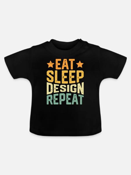 Architekt - Baby Bio-T-Shirt mit Rundhals - Schwarz
