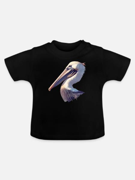 Pelikane Pelikan - Baby Bio-T-Shirt mit Rundhals - Schwarz
