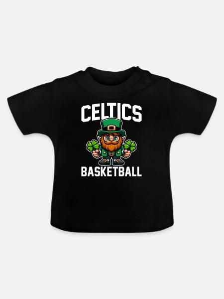 CELTICS BASKETBALL - BASKETBALL - Baby Bio-T-Shirt mit Rundhals - Schwarz