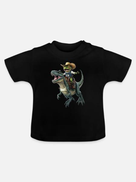 Frosch - Baby Bio-T-Shirt mit Rundhals - Schwarz