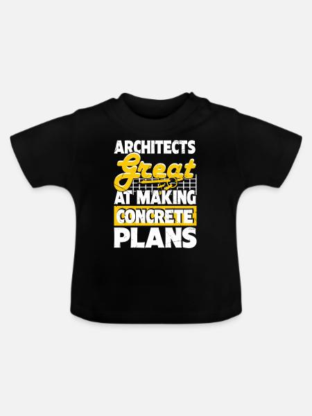 Architekt - Baby Bio-T-Shirt mit Rundhals - Schwarz