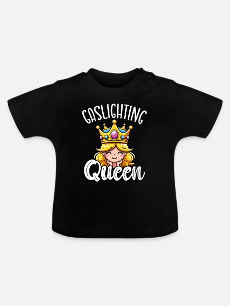Gaslighting Gaslighter - Baby Bio-T-Shirt mit Rundhals - Schwarz