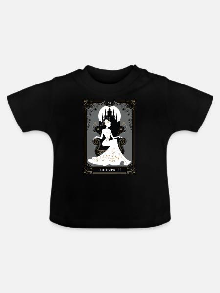 Tarotkarte - Baby Bio-T-Shirt mit Rundhals - Schwarz